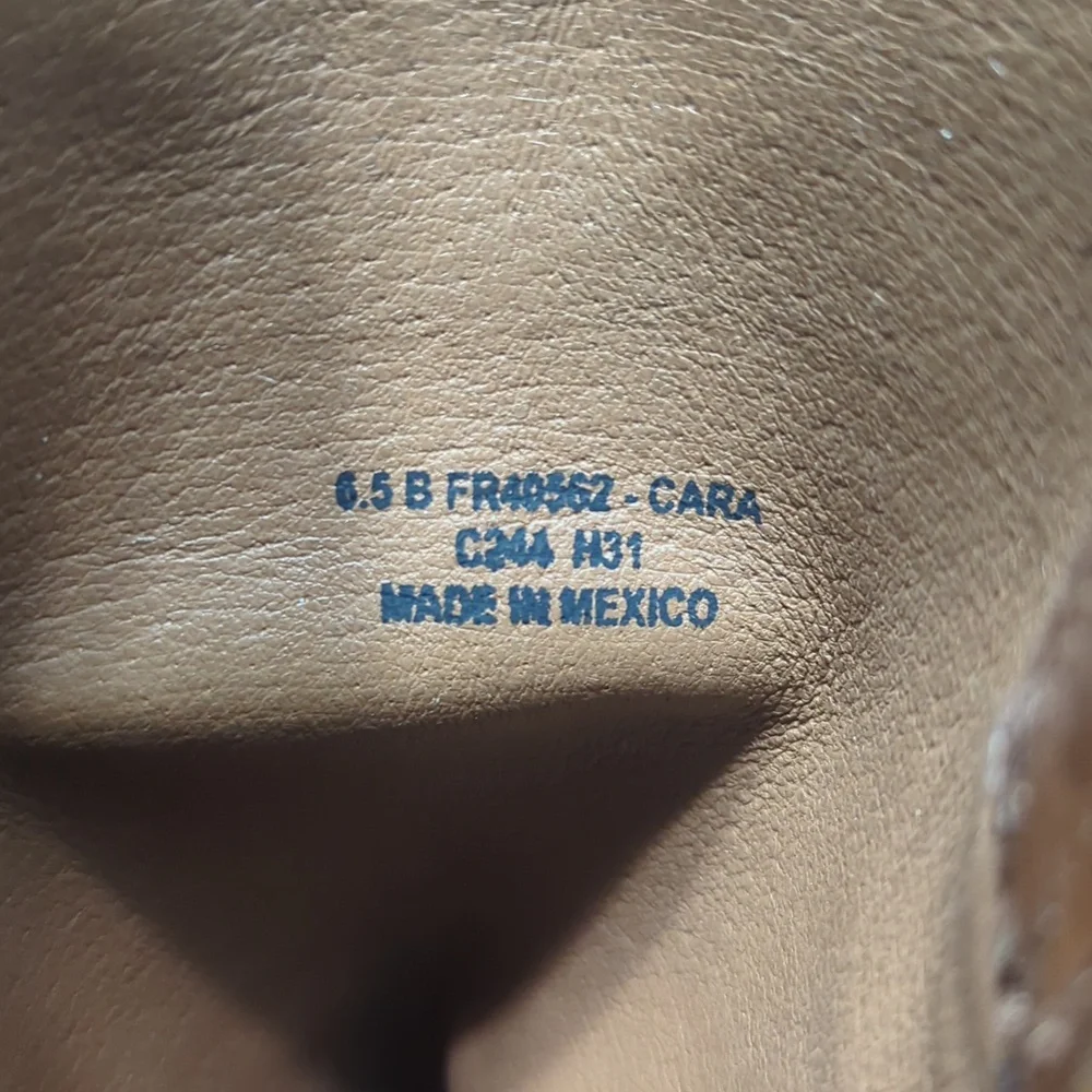 NWOT Frye Women's Cara Brown Western Boots 6.5 B - Picture 9 of 9